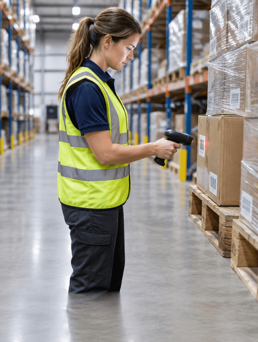 Warehouse operative picking and packing orders